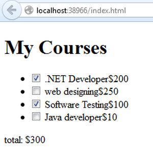 Change currently Price on Multiple selection